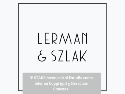 IP STARS reconoce a Lerman & Szlak como firma líder en propiedad intelectual